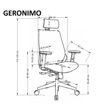 GERONIMO fotel gabinetowy czarny (1p1szt)