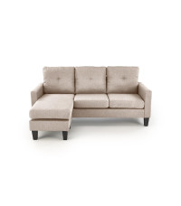 GERSON sofa z podnóżkiem beżowy (1p1szt)
