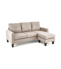 GERSON sofa z podnóżkiem beżowy (1p1szt)
