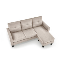 GERSON sofa z podnóżkiem beżowy (1p1szt)