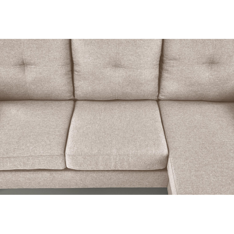 GERSON sofa z podnóżkiem beżowy (1p1szt)