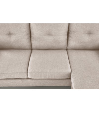 GERSON sofa z podnóżkiem beżowy (1p1szt)