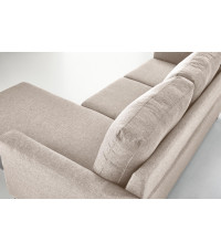 GERSON sofa z podnóżkiem beżowy (1p1szt)