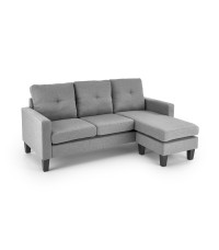 GERSON sofa z podnóżkiem popielaty (1p1szt)