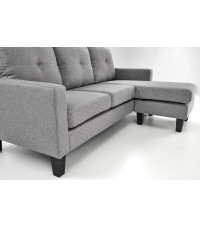 GERSON sofa z podnóżkiem popielaty (1p1szt)