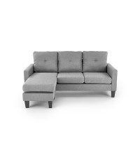 GERSON sofa z podnóżkiem popielaty (1p1szt)
