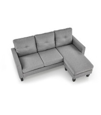 GERSON sofa z podnóżkiem popielaty (1p1szt)