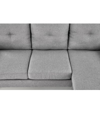 GERSON sofa z podnóżkiem popielaty (1p1szt)