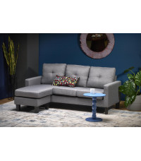 GERSON sofa z podnóżkiem popielaty (1p1szt)
