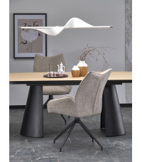 GIACOMO stół rozkładany, blat - naturalny, noga - czarny (2p1szt))