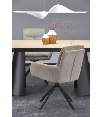 GIACOMO stół rozkładany, blat - naturalny, noga - czarny (2p1szt))