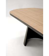GIACOMO stół rozkładany, blat - naturalny, noga - czarny (2p1szt))