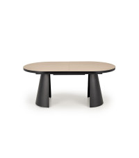 GIACOMO stół rozkładany, blat - naturalny, noga - czarny (2p1szt))