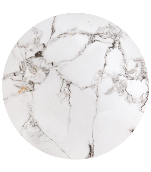 GILDA zestaw 3 ław, biały marmur / czarny (1p1set)