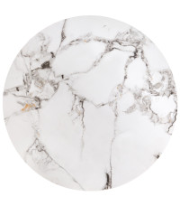 GILDA zestaw 3 ław, biały marmur / czarny (1p1set)