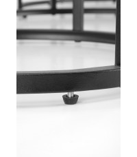 GILDA zestaw 3 ław, biały marmur / czarny (1p1set)