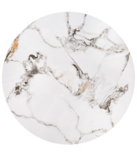 GILDA zestaw 3 ław, biały marmur / czarny (1p1set)