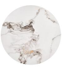 GILDA zestaw 3 ław, biały marmur / czarny (1p1set)