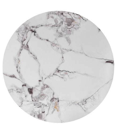 GILDA zestaw 3 ław, biały marmur / złoty (1p1set)