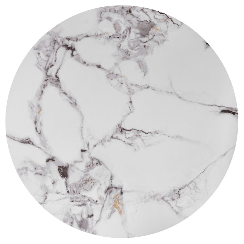 GILDA zestaw 3 ław, biały marmur / złoty (1p1set)