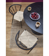 GINTER stół okrągły, czarny (2p1szt)