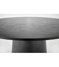 GINTER stół okrągły, czarny (2p1szt)