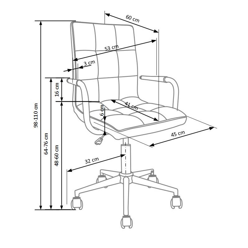 GONZO 2 fotel młodzieżowy różowy
