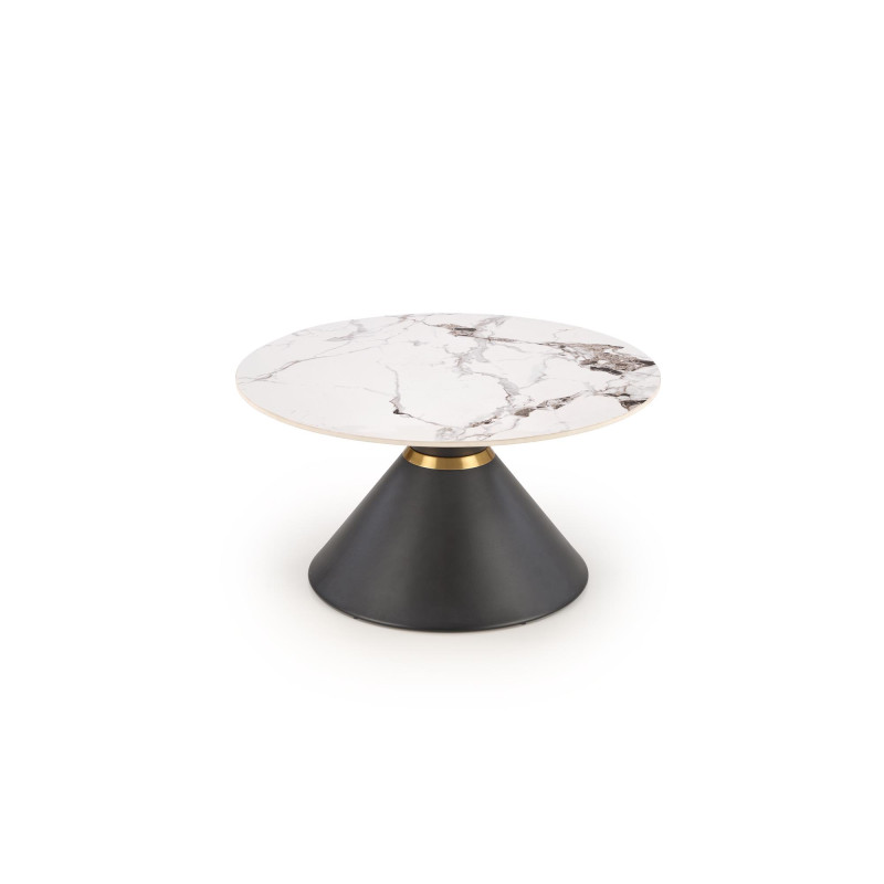 GORETTI ława biały marmur / czarny (2p1szt)