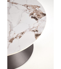 GORETTI ława biały marmur / czarny (2p1szt)