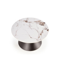 GORETTI ława biały marmur / czarny (2p1szt)