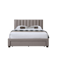 GRACE 160 łóżko z szufladami beżowy velvet (3p1szt)