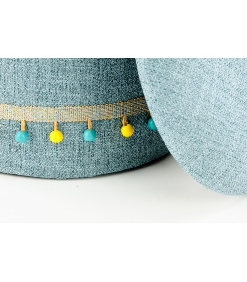 GRADO zestaw 2 puf, jasny niebieski (1p1szt)