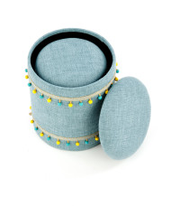 GRADO zestaw 2 puf, jasny niebieski (1p1szt)