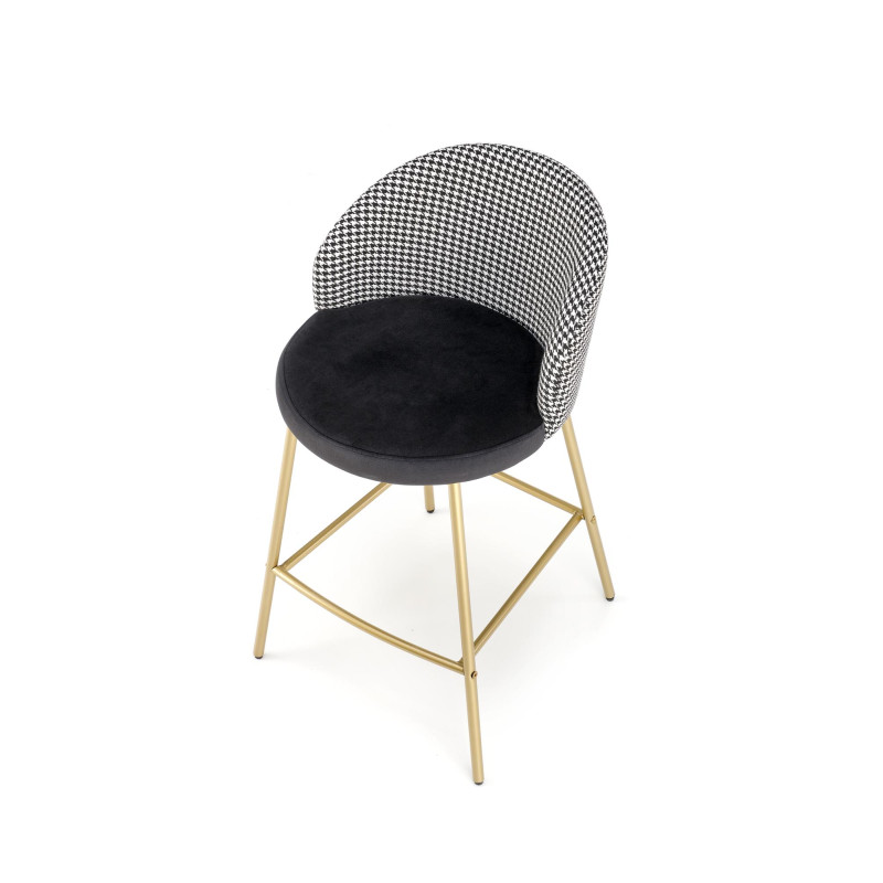 H113  hoker czarny / biały (2p2szt)