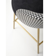 H113  hoker czarny / biały (2p2szt)