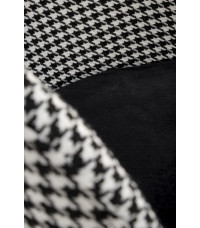 H113  hoker czarny / biały (2p2szt)