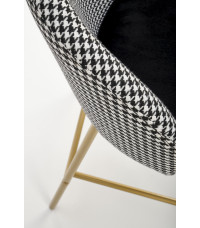 H113  hoker czarny / biały (2p2szt)