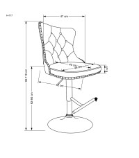 H117 hoker popielaty (1p2szt)