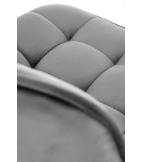 H120 hoker nogi - złote, siedzisko - ciemny popiel (1p1szt)