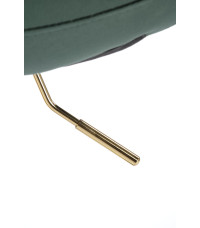 H120 hoker nogi - złote, siedzisko - ciemny zielony (1p1szt)