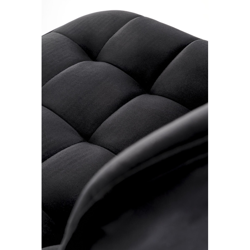 H120 hoker nogi - złote, siedzisko - czarny (1p1szt)