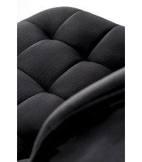 H120 hoker nogi - złote, siedzisko - czarny (1p1szt)