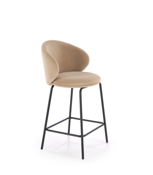 H121 hoker nogi - czarny, siedzisko - beżowy (1p2szt)