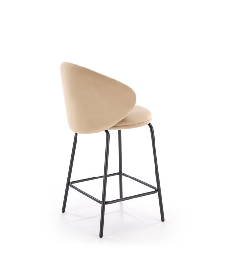 H121 hoker nogi - czarny, siedzisko - beżowy (1p2szt)