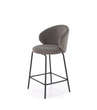 H121 hoker nogi - czarny, siedzisko - popielaty (1p2szt)