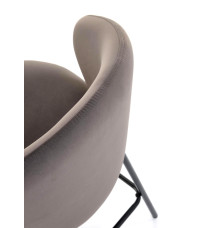 H121 hoker nogi - czarny, siedzisko - popielaty (1p2szt)