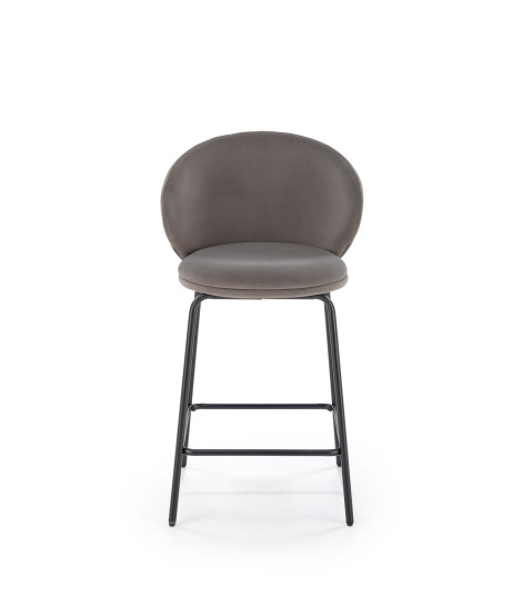 H121 hoker nogi - czarny, siedzisko - popielaty (1p2szt)