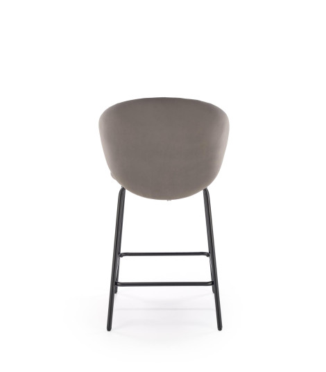 H121 hoker nogi - czarny, siedzisko - popielaty (1p2szt)