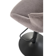 H122 hoker nogi - czarny, siedzisko - popielaty (1p2szt)