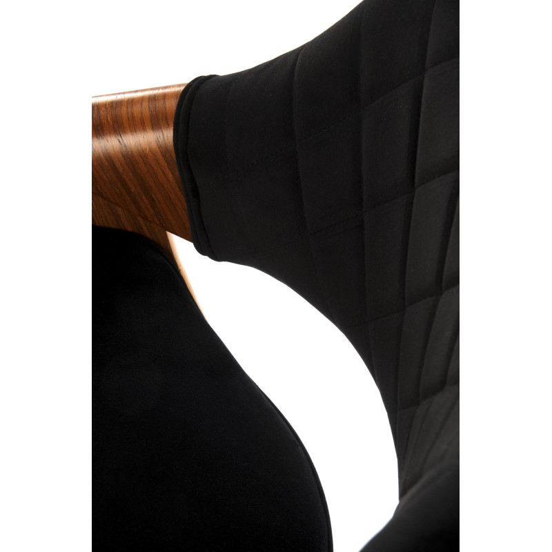 H124 hoker czarny / orzechowy (1p1szt)